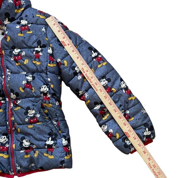 Gap Kids Disney Mickey Sherpa Full Zip Hoodie Jacket Large Multicolor Winter - Picture 10 of 10